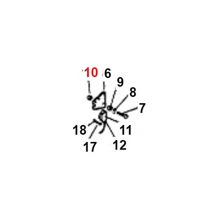 Tuerca M10 UNI 5588 Mediana ORIGINAL KUBOTA GIANNI FERRARI 00.26.02.0080 | Newgardenstore.eu