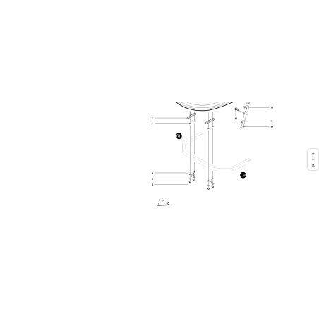 Volantino trilobato bocc. filettata pass ORIGINALE KUBOTA GIANNI FERRARI 00.45.00.0004