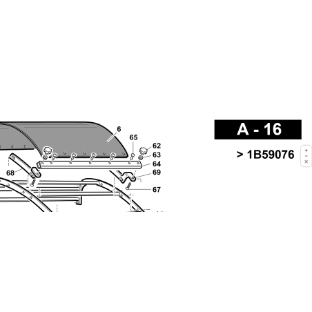 Bottone ferma vetro D.30/14 M8 ORIGINALE KUBOTA GIANNI FERRARI 00.45.00.0116