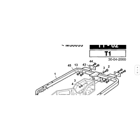 Vis TE M6x55 Filetage partiel UNI 5737 ORIGINAL KUBOTA GIANNI FERRARI 00.92.03.0160