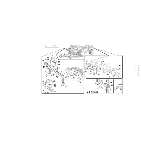 Entretoise D.12/10x63 pour arceau de phare ORIGINAL KUBOTA GIANNI FERRARI 01.50.00.5950