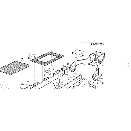 Transmission valve block support plate ORIGINAL KUBOTA GIANNI FERRARI 01.50.01.2759
