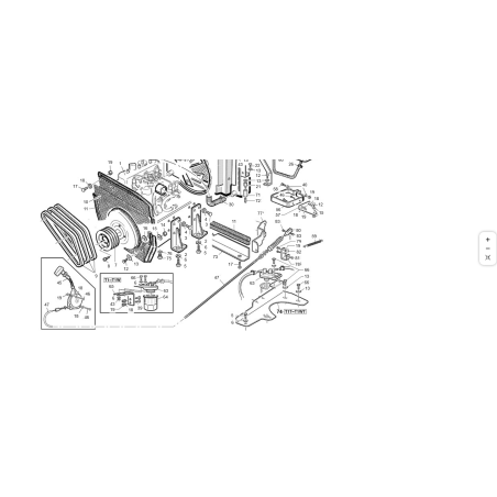 Accelerator cable support T1-2-4 ORIGINAL KUBOTA GIANNI FERRARI 01.50.01.4740