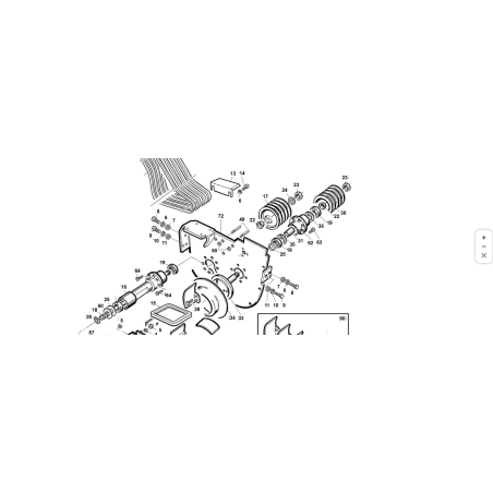 Turbine support plate D.350 4th series ORIGINAL KUBOTA GIANNI FERRARI 01.50.01.4810