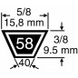 Cinghia trattorino rasaerba fatta con  KEVLAR 5L 690069 5/8x69 15,8x1752,6mm