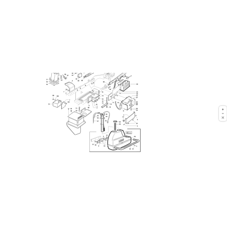 Couvercle de support de batterie ORIGINAL KUBOTA GIANNI FERRARI 01.60.00.1254