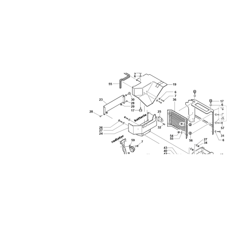 ORIGINAL KUBOTA GIANNI FERRARI 01.60.00.1307 Batterieträgerabdeckung