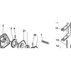 VITE TE F/R M8X25 8.8 LISCIA DIN6921 ZNT ORIGINALE KUBOTA GIANNI FERRARI 00111450001