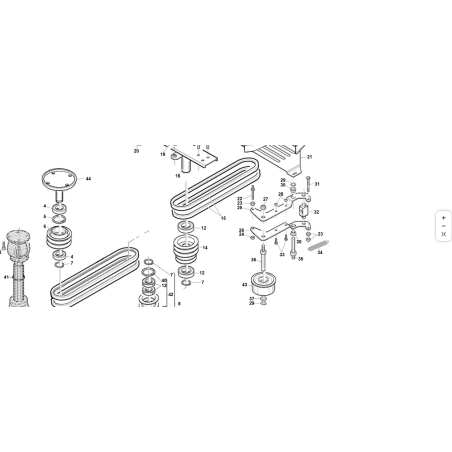 PERNO RITEGNO CINGHIA ORIGINALE KUBOTA GIANNI FERRARI 95533310001