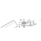 DADO UNI 5589 M14 6S ZNT ORIGINALE KUBOTA GIANNI FERRARI 00111150019