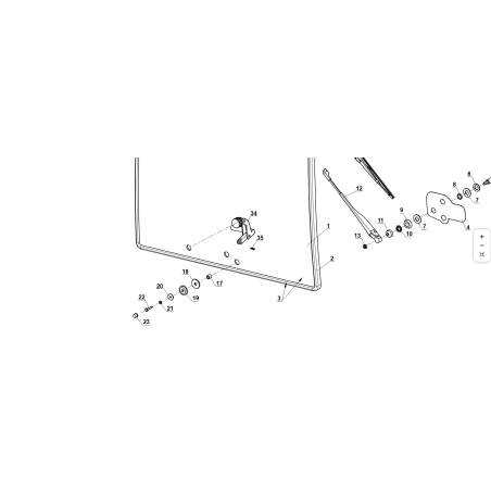 ANILLO DE NYLON ORIGINAL KUBOTA GIANNI FERRARI 95187100062 PARA BISAGRA