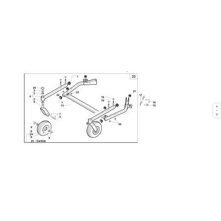VITE TE UNI 5737 M8X95 8.8 ZNT ORIGINALE KUBOTA GIANNI FERRARI 00111300058