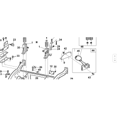 PERILLA DE ARRANQUE ORIGINAL KUBOTA GIANNI FERRARI 00111610003 ROJA