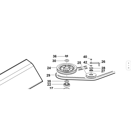 ANGOLARE RITEGNO CINGHIA ZNT ORIGINALE KUBOTA GIANNI FERRARI 89001220001