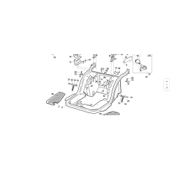 ESQUINA DE FIJACIÓN DEL CARENADO DERECHO COMP. ORIGINAL KUBOTA GIANNI FERRARI 94500290000 | Newgardenstore.eu