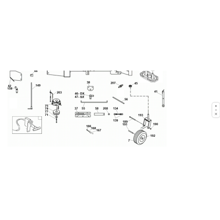 CATENA DI SICUREZZA ORIGINALE KUBOTA GIANNI FERRARI 93900123012
