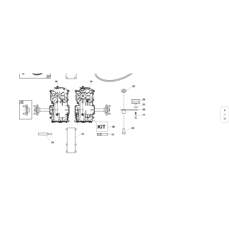 ENTRETOISE DE POULIE DE RALENTI D'ORIGINE KUBOTA GIANNI FERRARI 93900483017