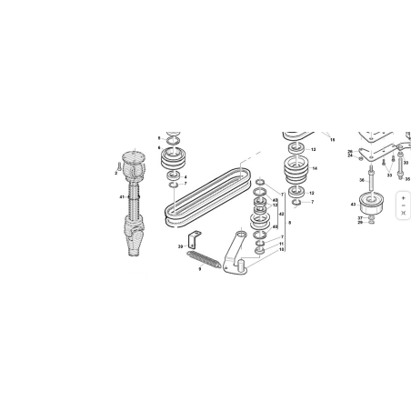 ANGOLARE FISSAGGIO MOLLA ZINCATO ORIGINALE KUBOTA GIANNI FERRARI PZ95533000007