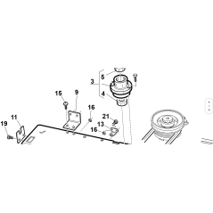 MICRO SUPPORT DE SIÈGE ORIGINAL KUBOTA GIANNI FERRARI 94500000043 | Newgardenstore.eu