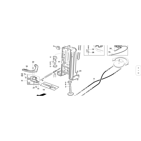 UNTERE KLEMMENBLOCKHALTERUNG KOMPLETT ZNT ORIGINAL KUBOTA GIANNI FERRARI 92001370000