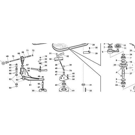 ANGOLARE PER TIRANTE PULEGGIA OZIOSA CAT ORIGINALE KUBOTA GIANNI FERRARI 87001000065