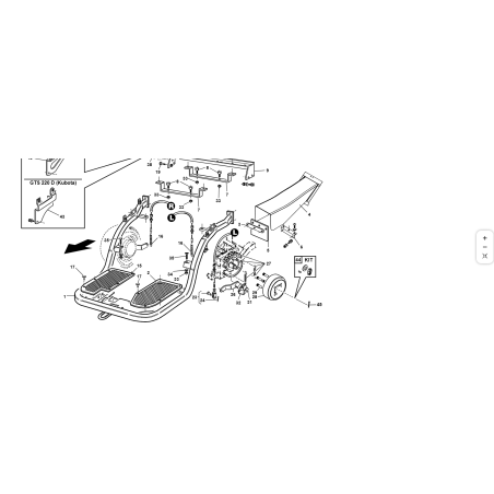 TIRA DE GOMA ORIGINAL KUBOTA GIANNI FERRARI 92001000058