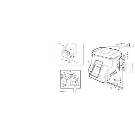 SUPPORTO MICRO CESTO  ORIGINALE KUBOTA GIANNI FERRARI 94500630000