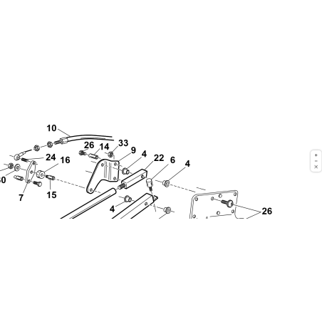 PERNO FISSAGGIO TIRANTE CESTO ORIGINALE KUBOTA GIANNI FERRARI 94500000047