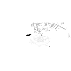Accouplement plat côté droit d'origine KUBOTA GIANNI FERRARI 89001220009