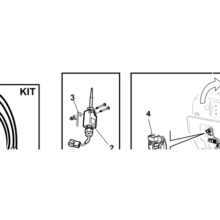 SUPPORTO MICRO COFANO MOTORE CAT ORIGINALE KUBOTA GIANNI FERRARI 92006000030