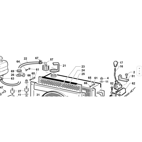 PROTECTION DE BOUCHON DE RADIATEUR D'ORIGINE KUBOTA GIANNI FERRARI 95304000012 ZNT