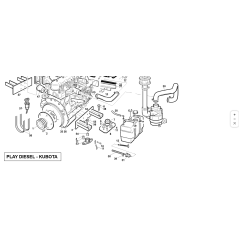 TUBO DE SUMINISTRO DE COMBUSTIBLE  L-160 ORIGINAL KUBOTA GIANNI FERRARI 95124170001