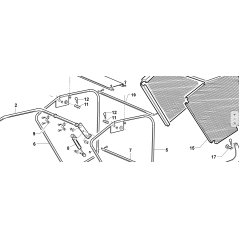 GOUPILLE DE ROTATION DE PANIER D'ORIGINE KUBOTA GIANNI FERRARI ZNT 89001000020