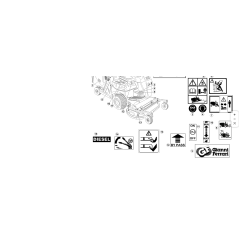 ORIGINAL KUBOTA GIANNI FERRARI ON-OFF DECAL 00555200126 | Newgardenstore.eu