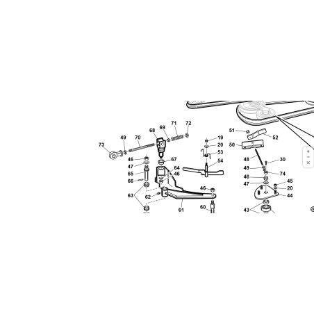 ASTA COMANDO TENDITORE PTO ZNT ORIGINALE KUBOTA GIANNI FERRARI 87001000064
