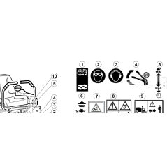 AUTOCOLLANT DE SÉLECTION DE RÉSERVOIR ORIGINAL KUBOTA GIANNI FERRARI 93900583023 SRZ 170/190