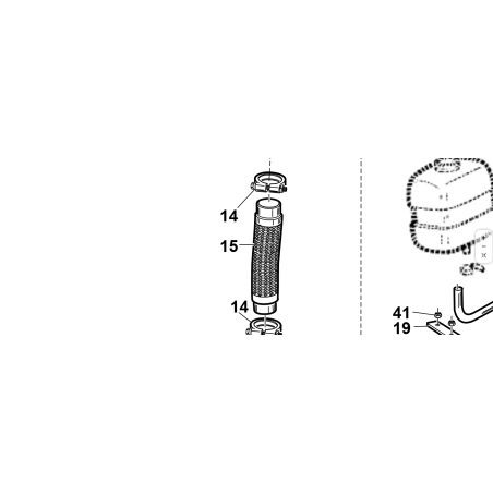 FASCETTA MARMITTA R45 ORIGINALE KUBOTA GIANNI FERRARI 00111810026