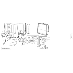 SUPPORT DE CROCHET DE PANIER ORIGINAL KUBOTA GIANNI FERRARI ZNT 95101000004