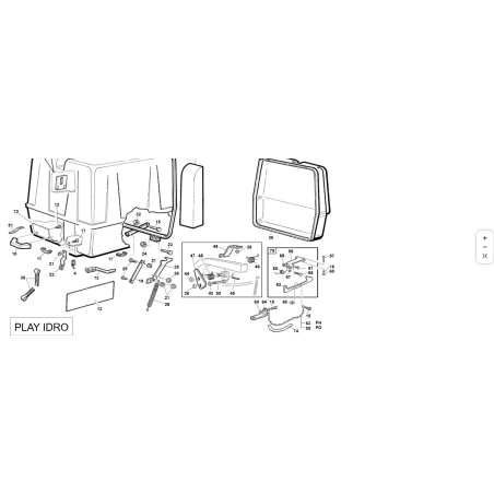 SOPORTE DE GANCHO DE CESTA ORIGINAL KUBOTA GIANNI FERRARI ZNT 95101000004