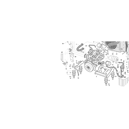 ABRAZADERA DE SILENCIADOR Ø42 COMPLETA ORIGINAL KUBOTA GIANNI FERRARI 00111810025