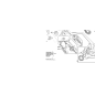 SUPPORT DE TIGE DE TENDEUR DE COURROIE D'ORIGINE KUBOTA GIANNI FERRARI 95301000003