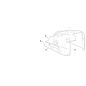 AUTOCOLLANT BIEFFEBI POUR HONDA ORIGINAL KUBOTA GIANNI FERRARI 00555200097