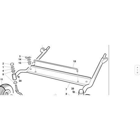 GANCIO PULIZIA ERBA ORIGINALE KUBOTA GIANNI FERRARI PZ95006000004