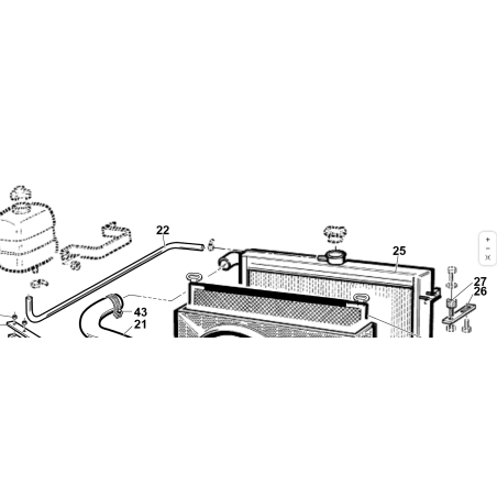 MANGUERA ORIGINAL DEL TANQUE DE RECUPERACIÓN DE AGUA KUBOTA GIANNI FERRARI 95124000017