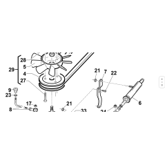 PALANCA DEL GRUPO HIDROSTÁTICO ORIGINAL KUBOTA GIANNI FERRARI 94500000058