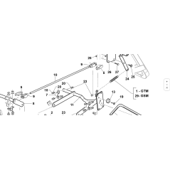 BIELLETTE DE DIRECTION DE RÉGLAGE DE PLAQUE ZNT ORIGINALE KUBOTA GIANNI FERRARI 89001000015