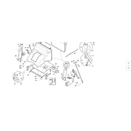 TONDO CHIUSURA CESTO ORIGINALE KUBOTA GIANNI FERRARI 94017000007