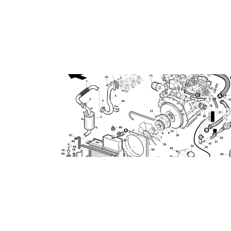 ABRAZADERA DE SILENCIADOR Ø40 - M6 BANDA 18mm ORIGINAL KUBOTA GIANNI FERRARI 00111810039