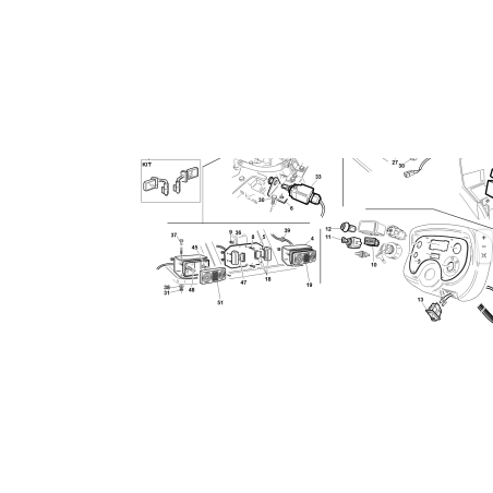 CRISTAL DE LUZ TRASERA MULTIFUNCIÓN KUBOTA GIANNI FERRARI ORIGINAL 00777802101