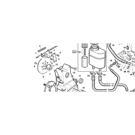 BRAKE CALIPER SUPPORT PLATE (ZNT) ORIGINAL KUBOTA GIANNI FERRARI 95042200005